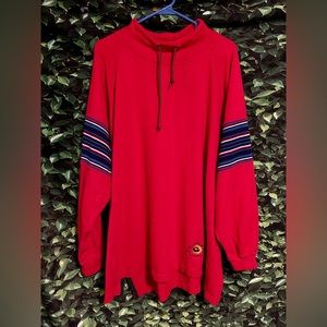 Vintage Gitano Sweatshirt Red Striped Sleeve Mens XL